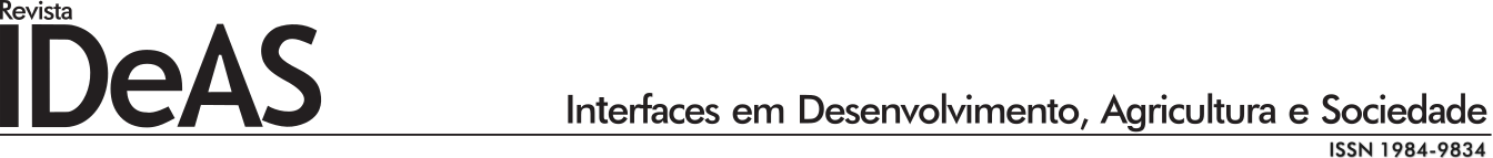 Revista IDeAS - Interfaces em Desenvolvimento, Agricultura e Sociedade - ISSN 1984-9834 - UFRRJ
